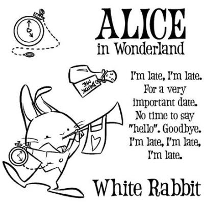 Impronte d’Autore Unmounted Rubber Stamps - A White Rabbit